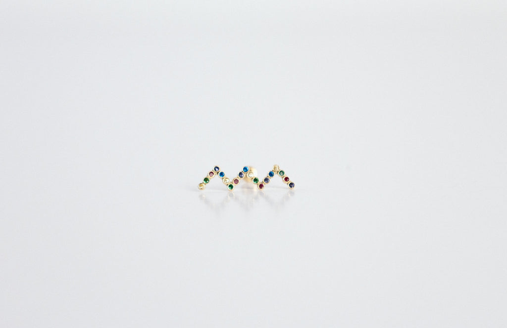 Zigzag Studs